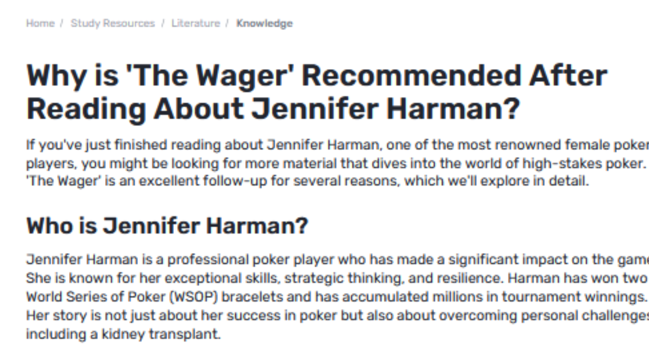 Why Jennifer Harman Fans Find ‘The Wager’ a Must-Read Follow-Up